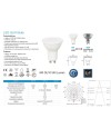 BOMBILLA LED GU10 6W 110º SMD FROSTED COVER 4000K